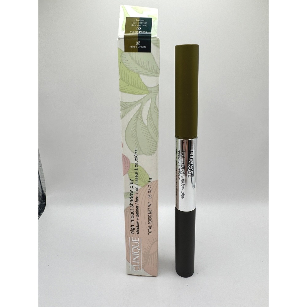 Clinique High Impact Shadow Play Shadow + Definer 02 Mixed Greens  NIB